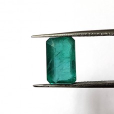 Emerald 11.8x7.5mm rectangle facet 4.69 cts A grade